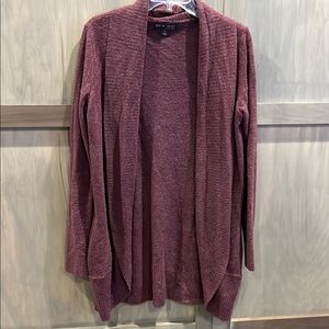 Women's Burgundy Cardigan Sweater